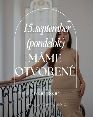 V pondelok sa vidíme 😍 Sme otvorení 12-18 📍Adresa: Karola Šišku 17, 903 01 Senec